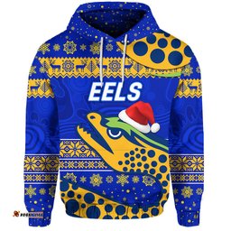 parramatta eels hoodie christmas simple style blue
