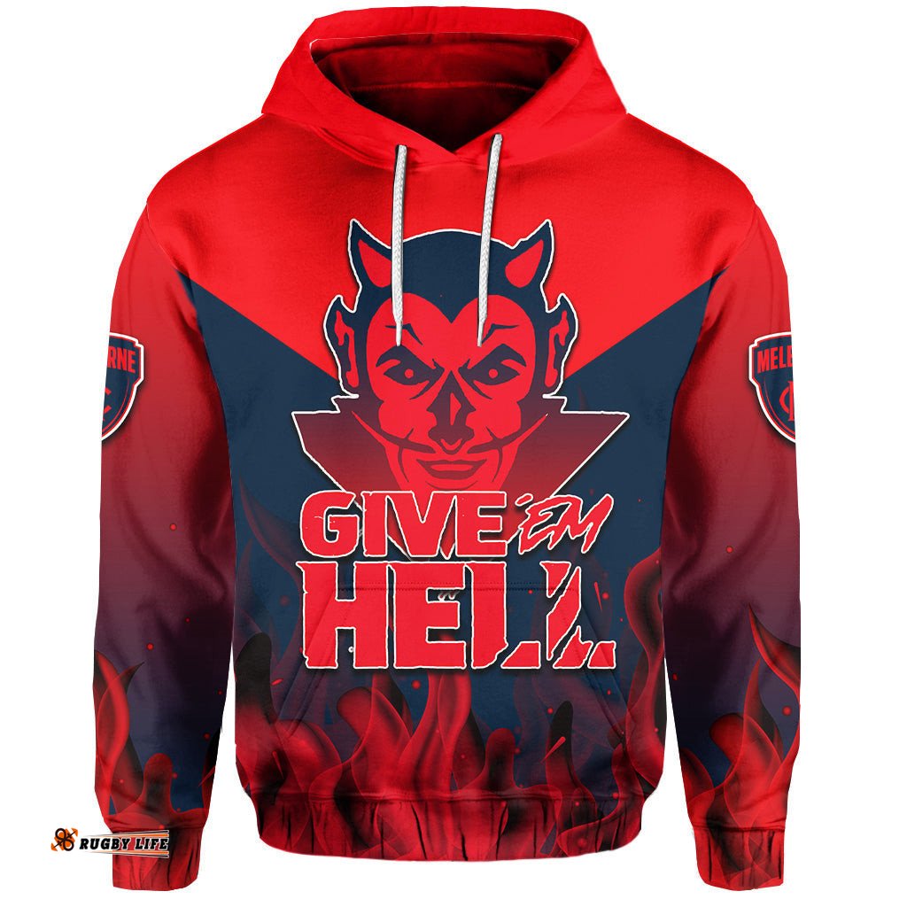 custom personaliseddemons hoodie give em hell