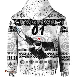 custom personalised yuendumu magpies football club hoodie christmas simple style white