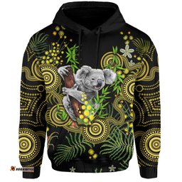 custom personalised golden wattle hoodie australia acacia pycnantha mix aboriginal