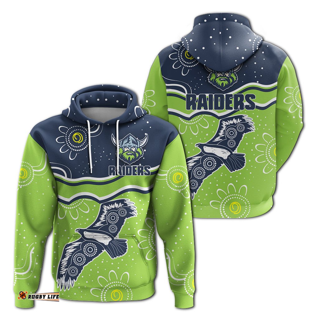 canberra raiders hoodie aboriginal dot painting