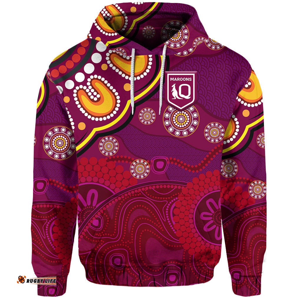 queensland maroons aboriginal hoodie indigenous vibes