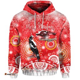 australian magpies hoodie original style red