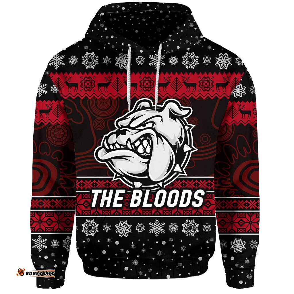 custom personalised west football club alice springs hoodie christmas the bloods simple style black