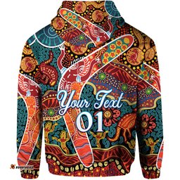 custom personalised aboriginal boomerang hoodie indigenous