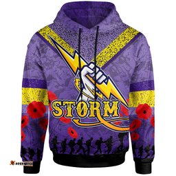 storm rugby hoodie custom anzac day storm hoodie rlt13