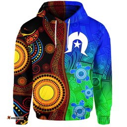 australia indigenous aboriginal and torres strait islands hoodie flag vibes