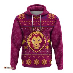 brisbane lion hoodie christmas ugly style