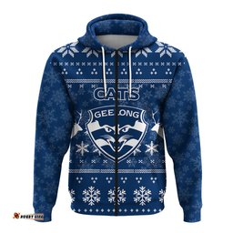 geelong cats hoodie christmas ugly style