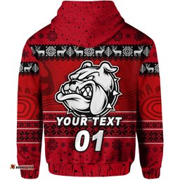 custom personalised west football club alice springs hoodie christmas the bloods simple style red