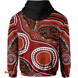 echidna aboriginal hoodie style no2