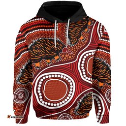 echidna aboriginal hoodie style no2