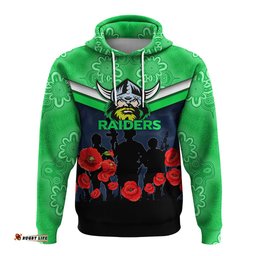 canberra raiders anzac day hoodie indigenous art