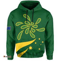 green and gold hoodie australia national colours