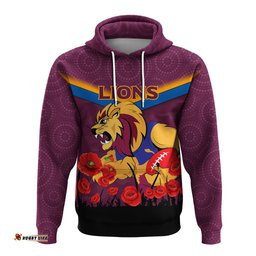 brisbane lions anzac day hoodie indigenous art