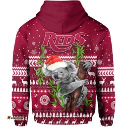 reds christmas hoodie queensland rugby indigenous