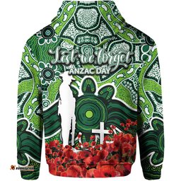 raiders hoodie anzac day poppy flowers with aboriginal