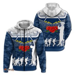 north queensland cowboys anzac day camo hoodie