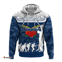 north queensland cowboys anzac day camo hoodie