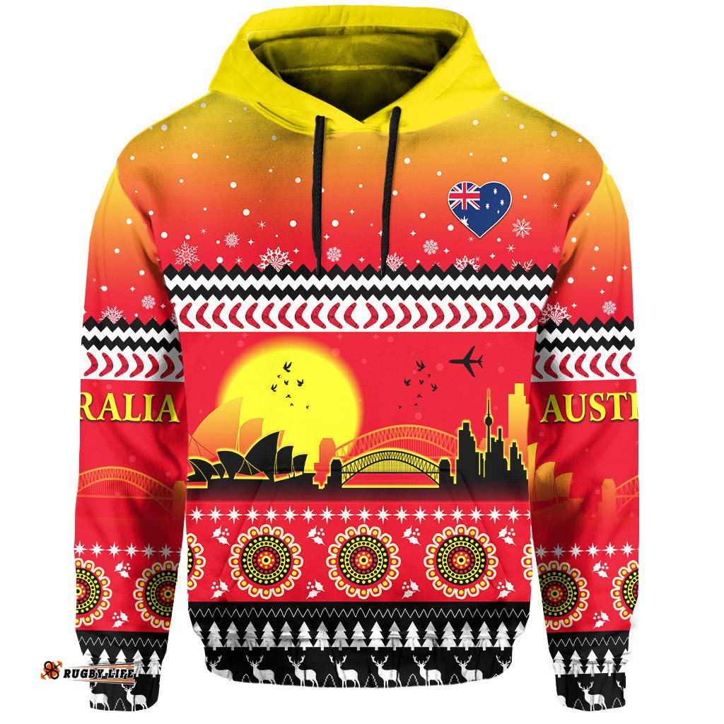 australia christmas hoodie proud sydney opera house