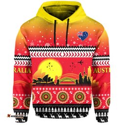 australia christmas hoodie proud sydney opera house