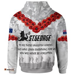 stgeorge rugby hoodie custom anzac stgeorge hoodie rlt13