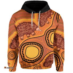 echidna aboriginal hoodie style no1