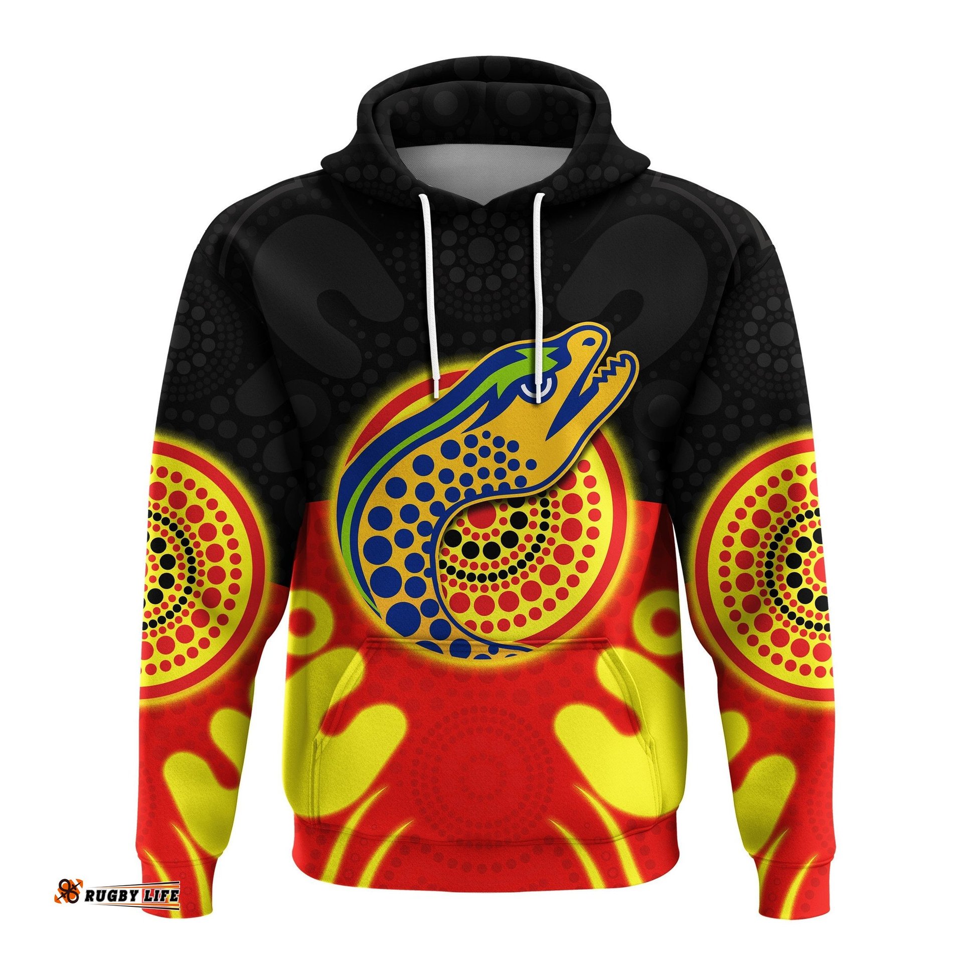 eels indigenous hoodie style aboriginal flag
