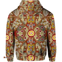 aboriginal art dot vibes hoodie indigenous no2