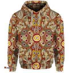 aboriginal art dot vibes hoodie indigenous no2