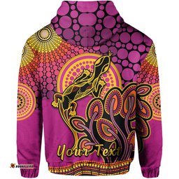 custom personalised aboriginal lizard hoodie tree on the hill sunshine