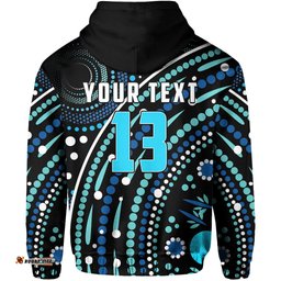 custom text and number aboriginal hoodie river of life