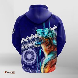christmas graphic tiger aboriginal dot art hoodie