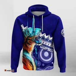 christmas graphic tiger aboriginal dot art hoodie