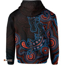 custom personalisedaboriginal platypus hoodie dot patterns style no4
