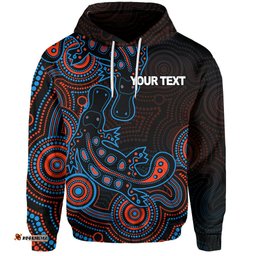 custom personalisedaboriginal platypus hoodie dot patterns style no4