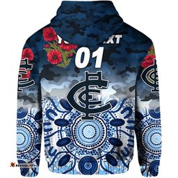 custom personalised carlton blues anzac zip up and pullover hoodie indigenous vibes