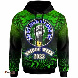 raiders rugby hoodie custom naidoc family aboriginal dot art hoodie