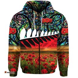 custom personalised new zealand maori anzac zip up and pullover hoodie poppy vibes paua shell