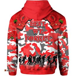 anzac day hoodie dragons army style no1