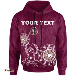 maroons rugby hoodie custom indigenous maroons rlt13