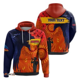 custom personalised adelaide crows indigenous anzac day hoodie we will remember