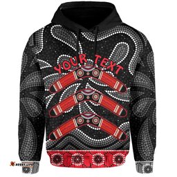 custom personalised aboriginal boomerang hoodie kangaroo australia
