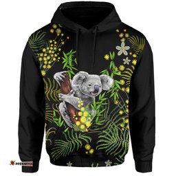 golden wattle hoodie koala australia acacia pycnantha version simple
