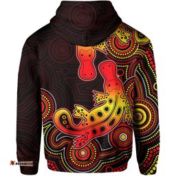 custom personalisedaboriginal platypus hoodie dot patterns style no2
