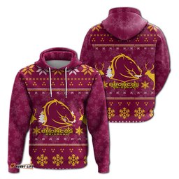 brisbane broncos hoodie christmas ugly style