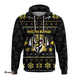 richmond football club hoodie christmas ugly style