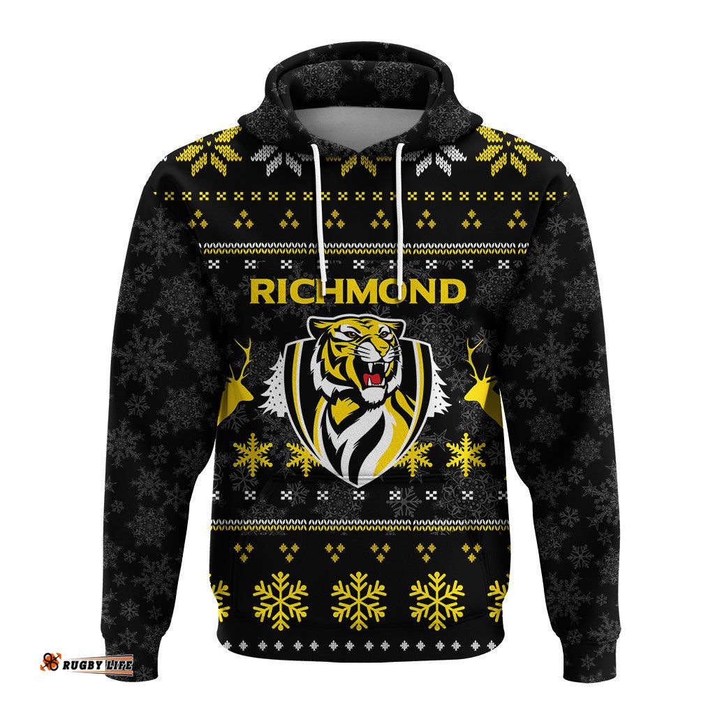 richmond football club hoodie christmas ugly style