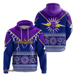 indigenous xmas lightning storm aboriginal art hoodie