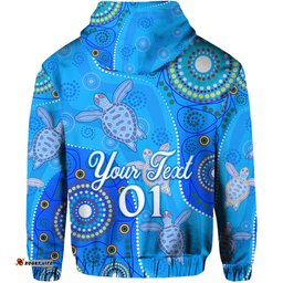 custom personalised aboriginal art turtle hoodie indigenous simple vibes